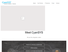 Tablet Screenshot of cyansys.com